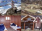 To Gokyo 2-3 Jerome Ryan At Pass, Machhermo, Jerome Ryan Washing Hair At Namgyal Lodge